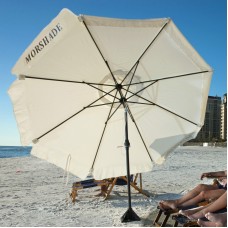 Morshade 9-ft. Heavy-Duty Wind-Resistant Telescoping Beach Umbrella with Base   